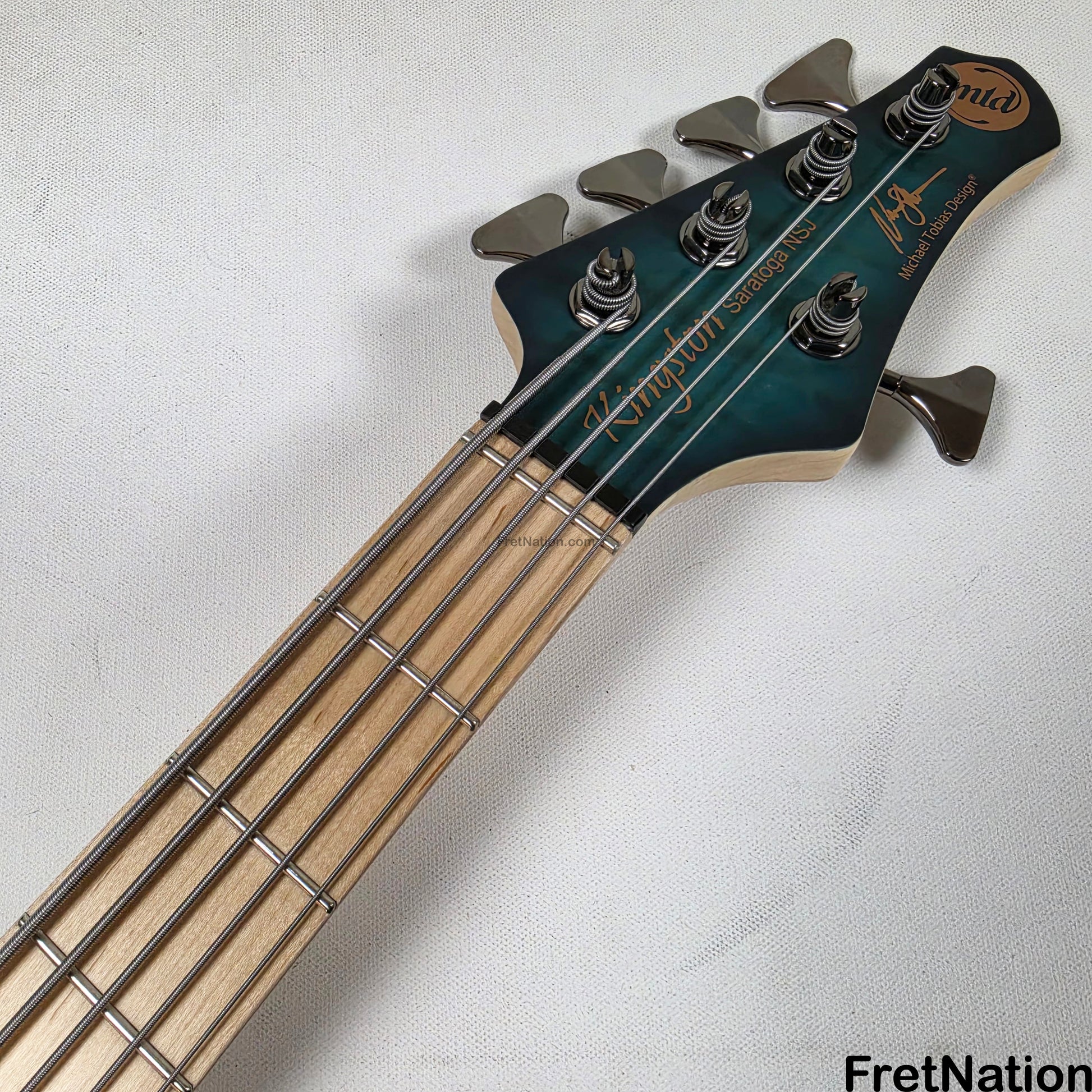 MTD MTD Kingston NSJ Norm Stockton Signature 5-String Bass w/ Barolini Satin Blue Burst - 8.50lbs SN: MTD25110121
