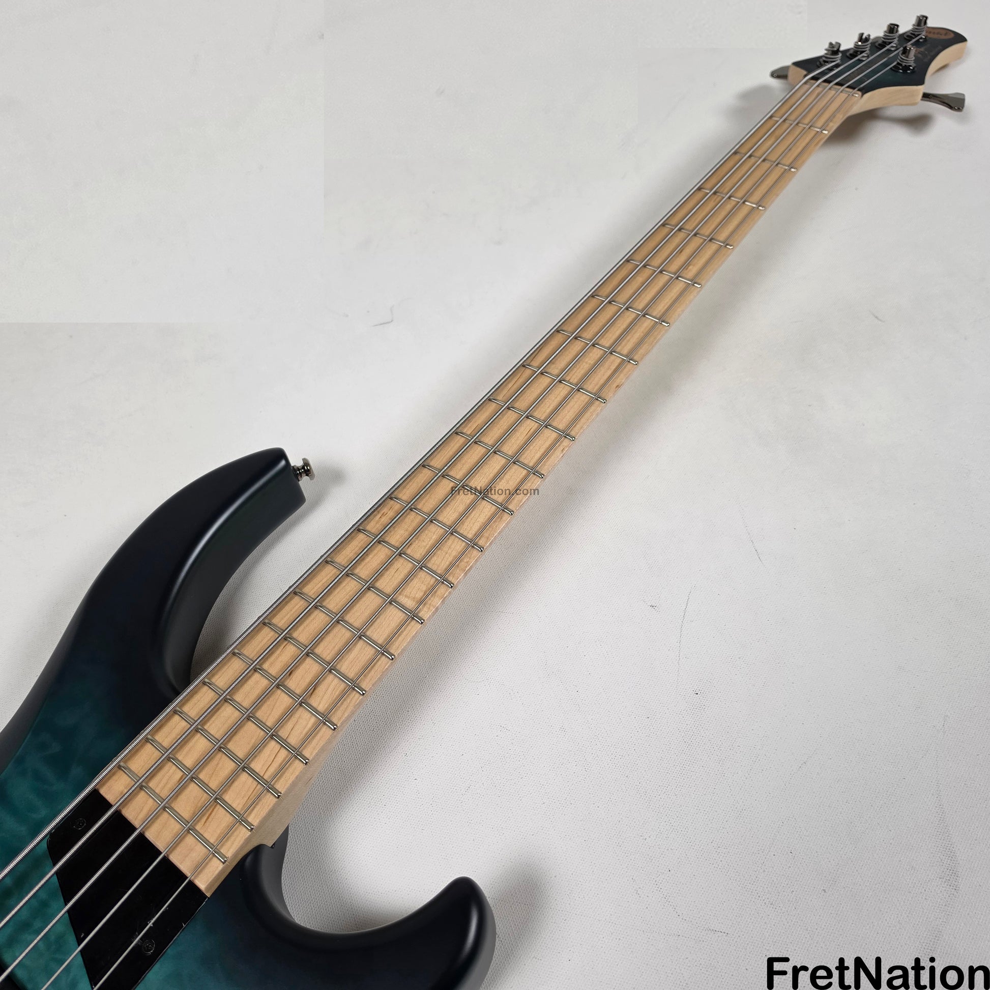 MTD MTD Kingston NSJ Norm Stockton Signature 5-String Bass w/ Barolini Satin Blue Burst - 8.50lbs SN: MTD25110121