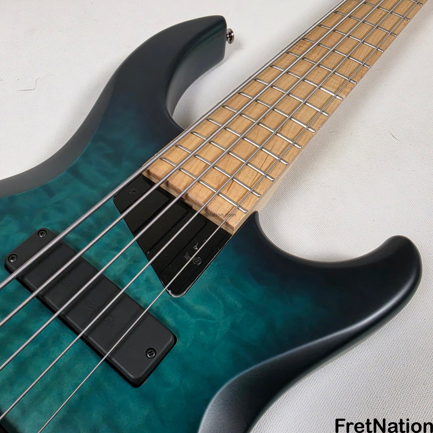 MTD MTD Kingston NSJ Norm Stockton Signature 5-String Bass w/ Barolini Satin Blue Burst - 8.50lbs SN: MTD25110121