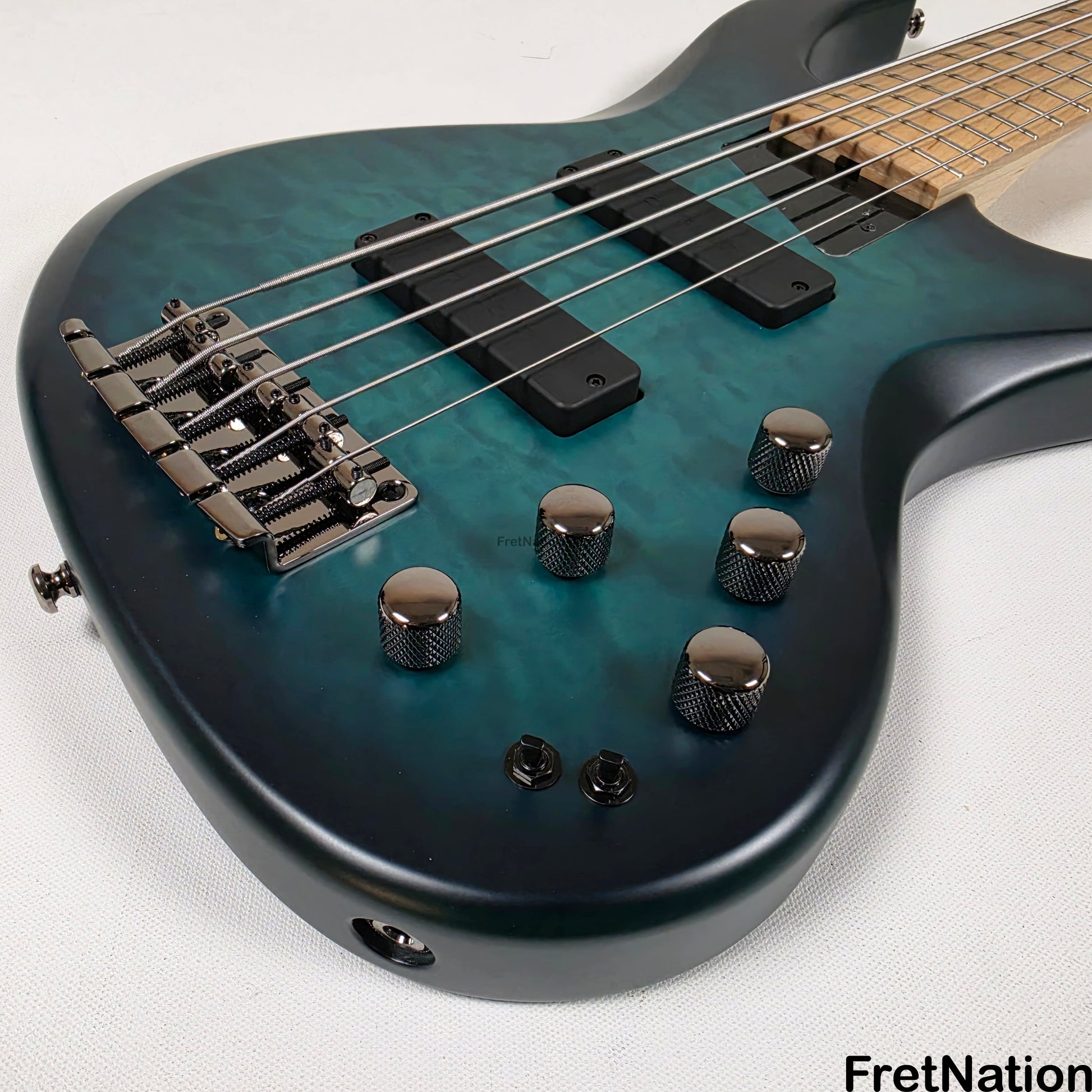 MTD MTD Kingston NSJ Norm Stockton Signature 5-String Bass w/ Barolini Satin Blue Burst - 8.50lbs SN: MTD25110121