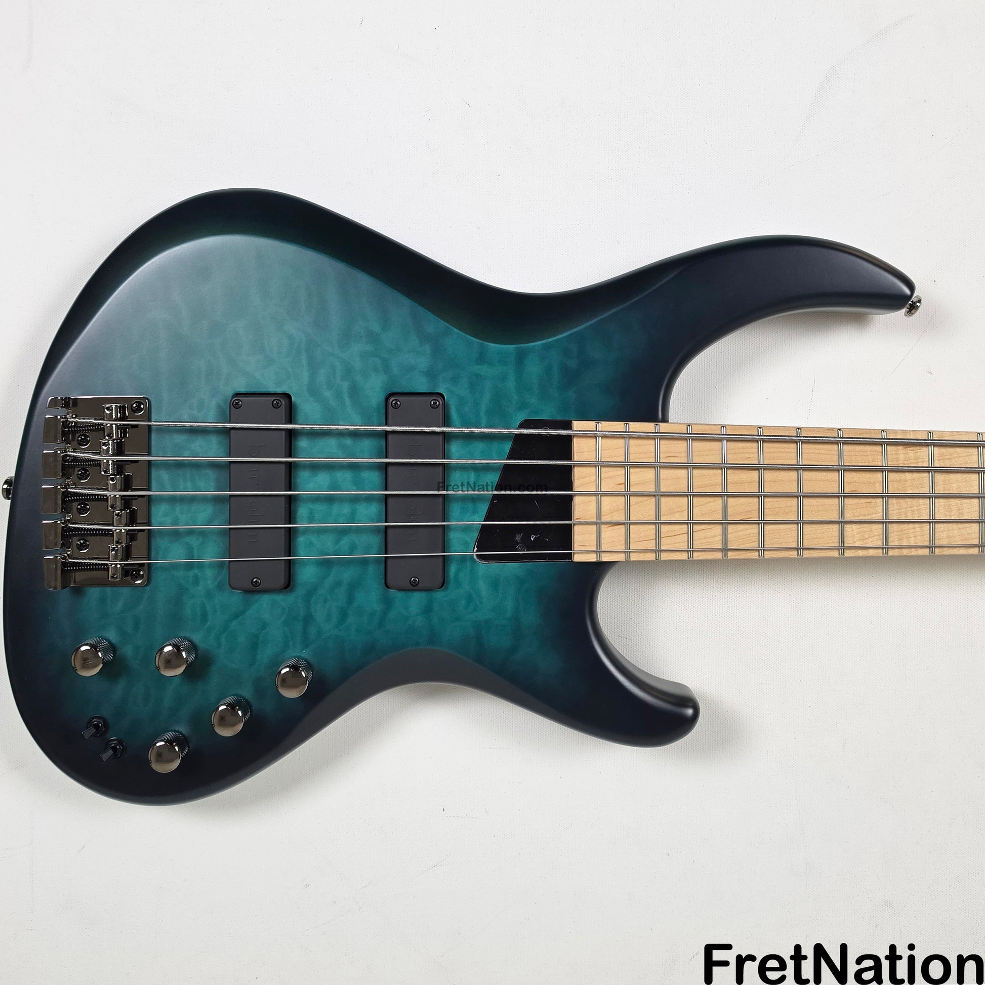 MTD MTD Kingston NSJ Norm Stockton Signature 5-String Bass w/ Barolini Satin Blue Burst - 8.50lbs SN: MTD25110121