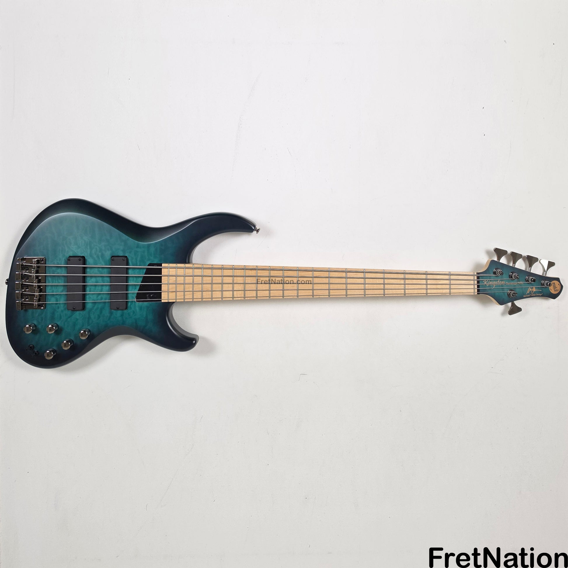 MTD MTD Kingston NSJ Norm Stockton Signature 5-String Bass w/ Barolini Satin Blue Burst - 8.50lbs SN: MTD25110121