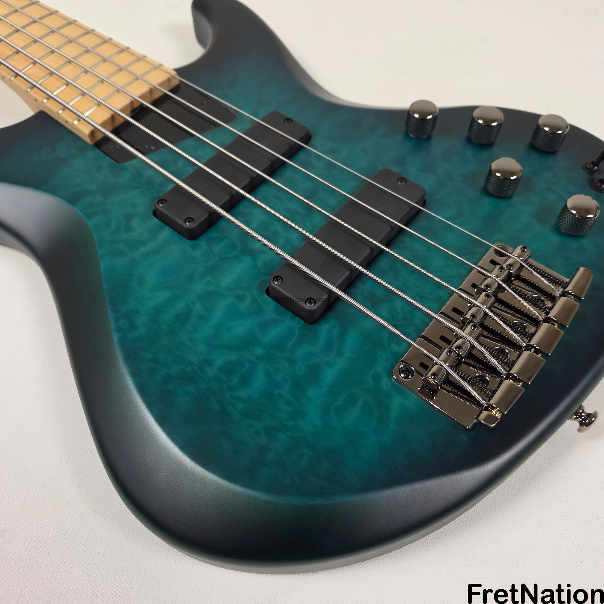 MTD MTD Kingston NSJ Norm Stockton Signature 5-String Bass w/ Barolini Satin Blue Burst - 8.66lbs SN: MTD25110125