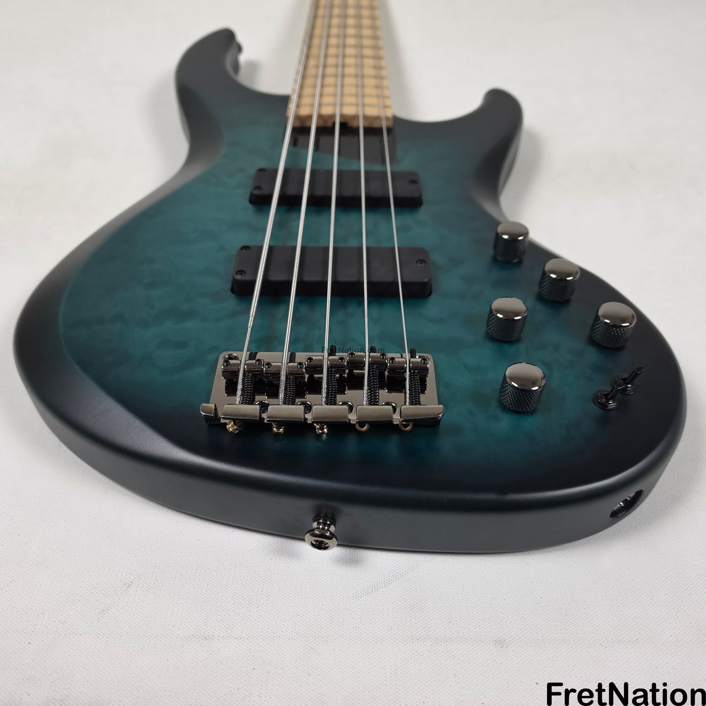 MTD MTD Kingston NSJ Norm Stockton Signature 5-String Bass w/ Barolini Satin Blue Burst - 8.66lbs SN: MTD25110125