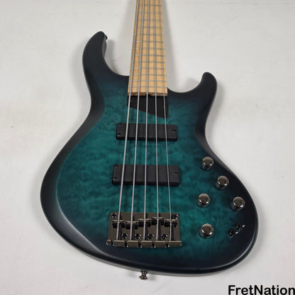 MTD MTD Kingston NSJ Norm Stockton Signature 5-String Bass w/ Barolini Satin Blue Burst - 8.66lbs SN: MTD25110125
