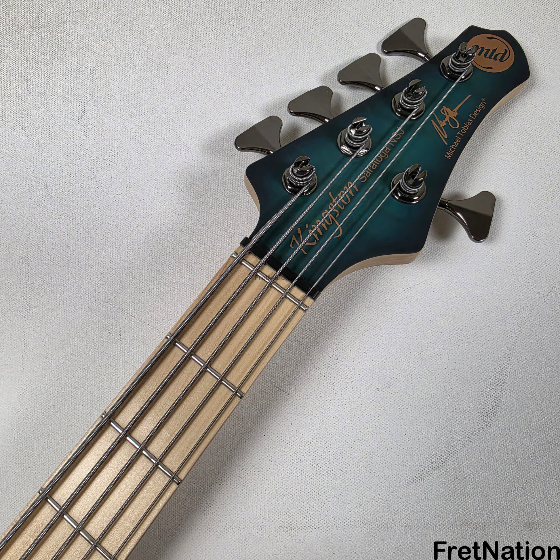 MTD MTD Kingston NSJ Norm Stockton Signature 5-String Bass w/ Barolini Satin Blue Burst - 8.66lbs SN: MTD25110125