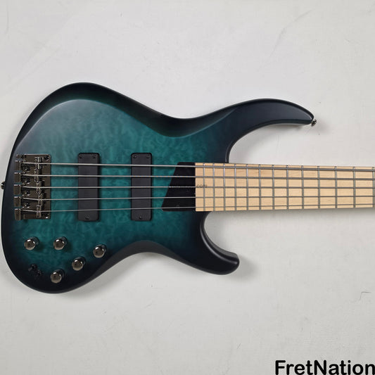 MTD MTD Kingston NSJ Norm Stockton Signature 5-String Bass w/ Barolini Satin Blue Burst - 8.66lbs SN: MTD25110125