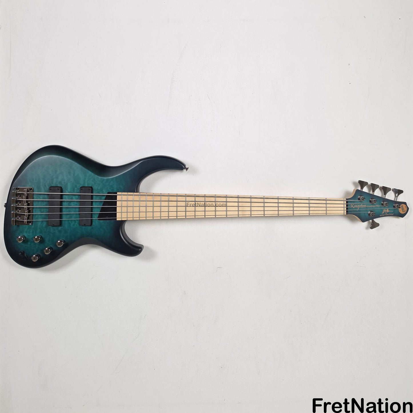 MTD MTD Kingston NSJ Norm Stockton Signature 5-String Bass w/ Barolini Satin Blue Burst - 8.66lbs SN: MTD25110125