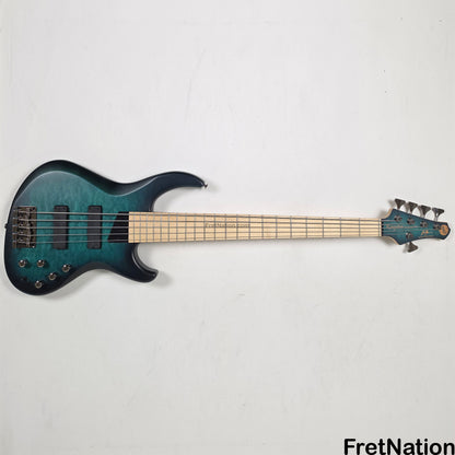 MTD MTD Kingston NSJ Norm Stockton Signature 5-String Bass w/ Barolini Satin Blue Burst - 8.66lbs SN: MTD25110125