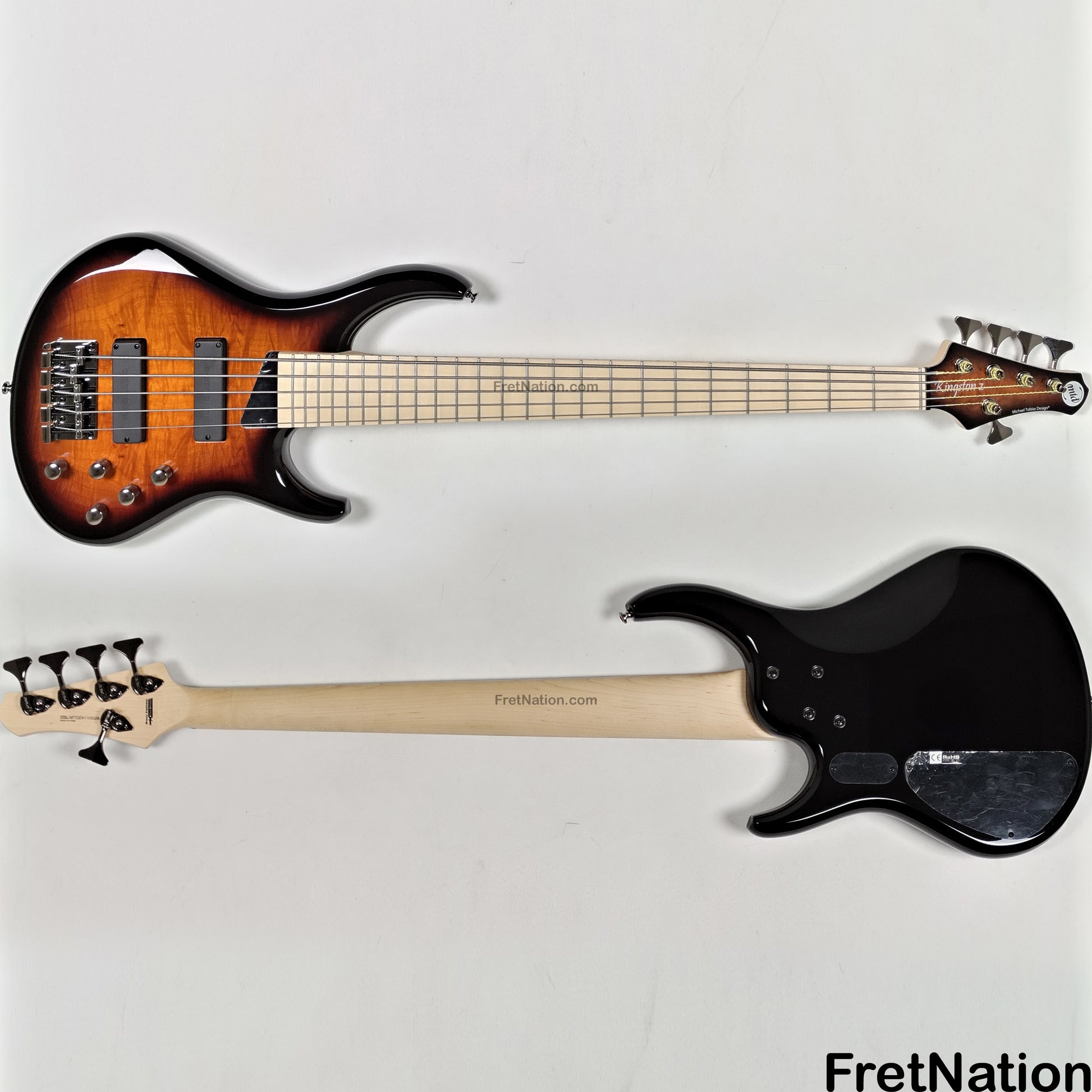 MTD MTD Kingston Z5 5-String Bass w/ Barolini Upgrade Sunburst Gloss - 8.48lbs SN: MTD24110028 B-Stock
