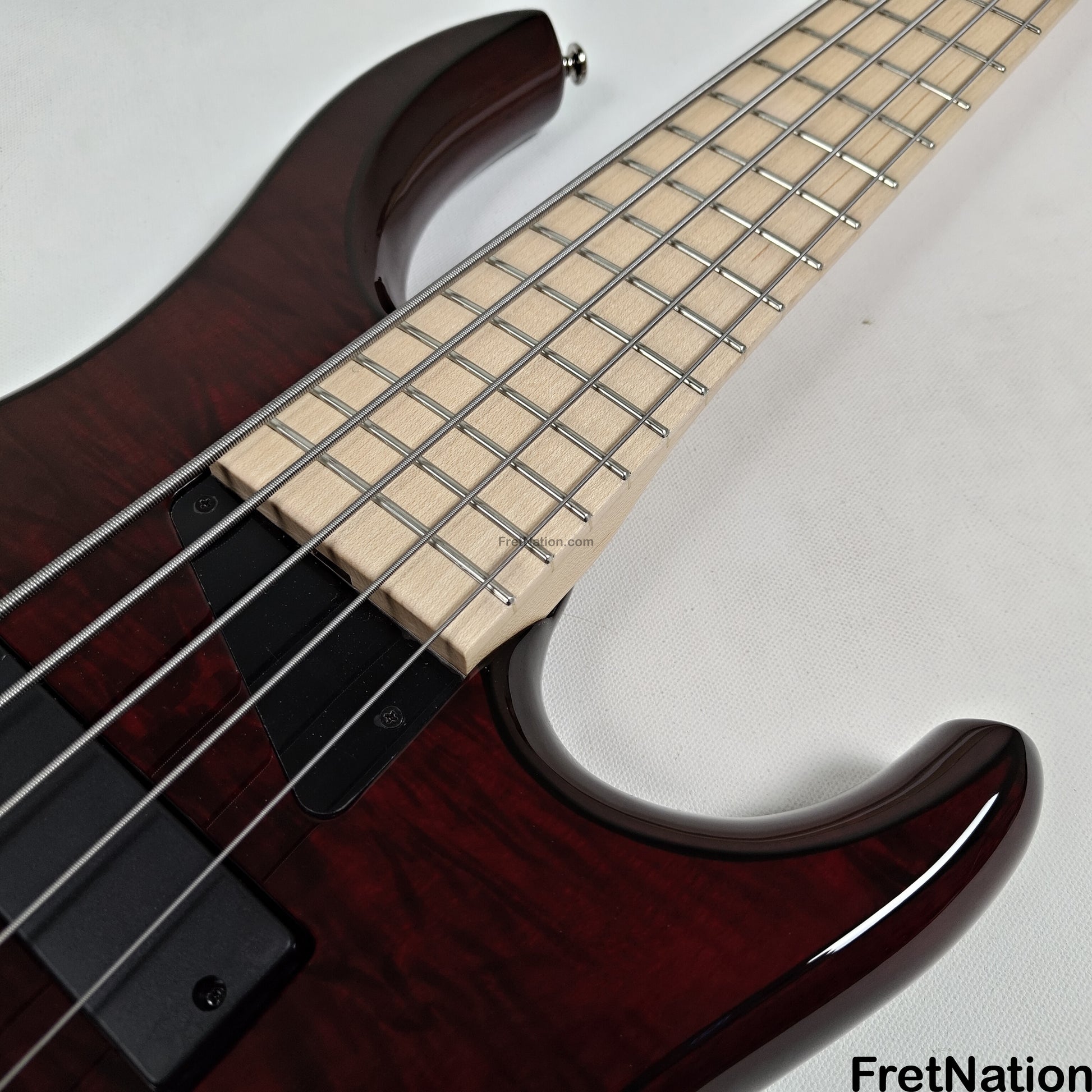 MTD MTD Kingston Z5 5-String Bass Transparent Cherry Gloss - 9.14lbs SN: MTD25060087