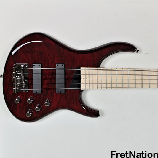 MTD MTD Kingston Z5 5-String Bass Transparent Cherry Gloss - 9.14lbs SN: MTD25060087