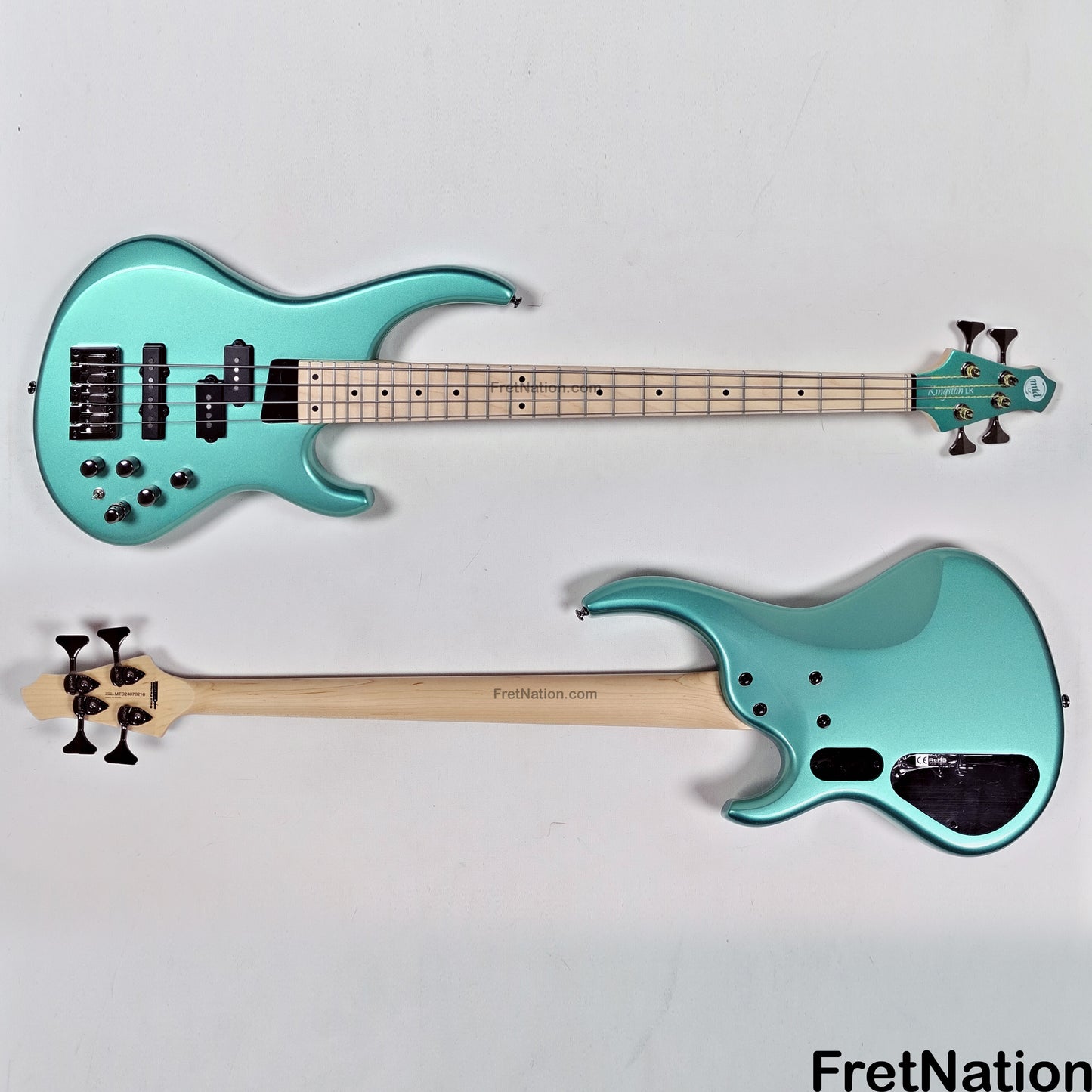 MTD MTD Kingston LK4 V2 Lynn Keller Artist Edition 32" Scale Bass Mystic Seafoam - 7.32lbs SN: MTD24070216