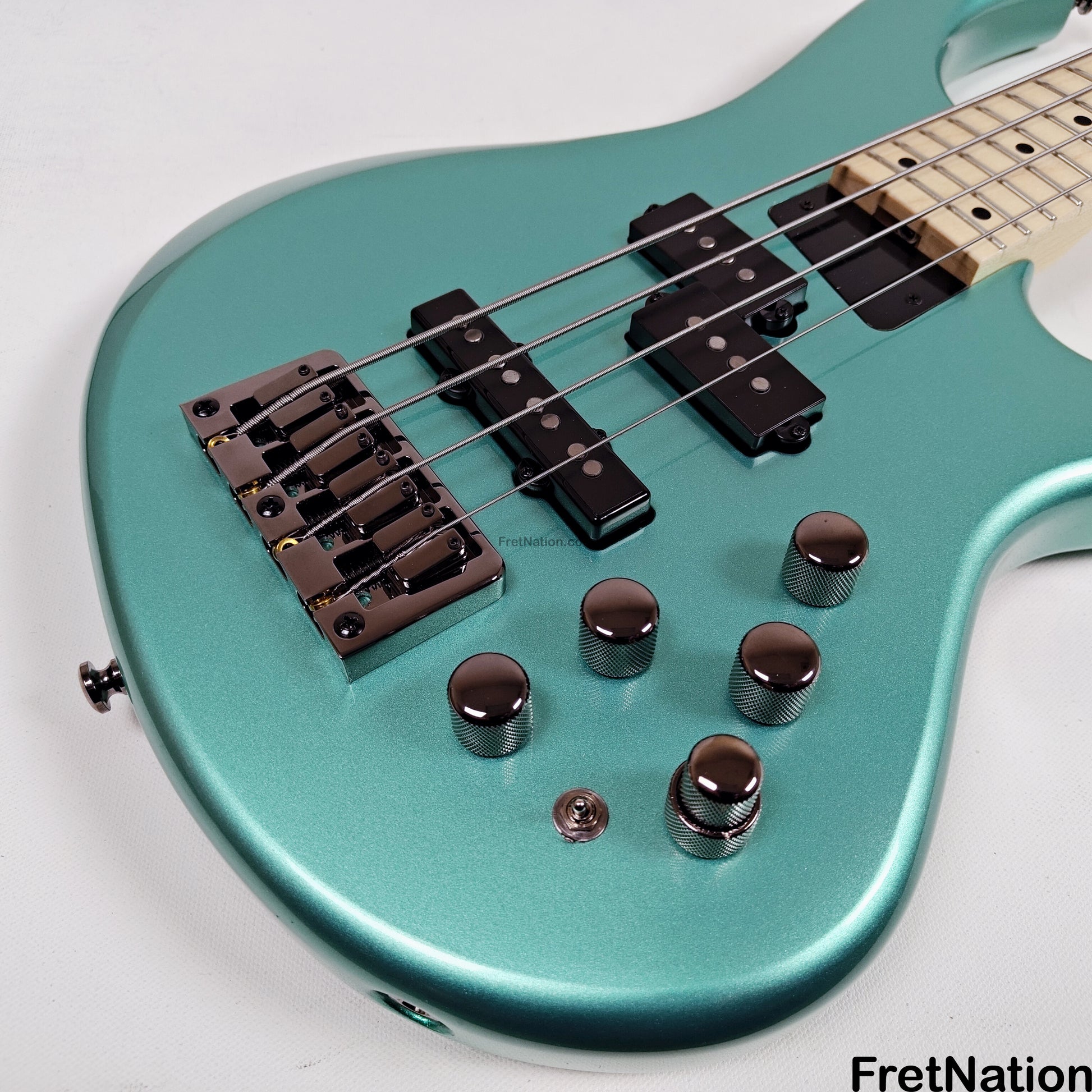 MTD MTD Kingston LK4 V2 Lynn Keller Artist Edition 32" Scale Bass Mystic Seafoam - 7.32lbs SN: MTD24070216