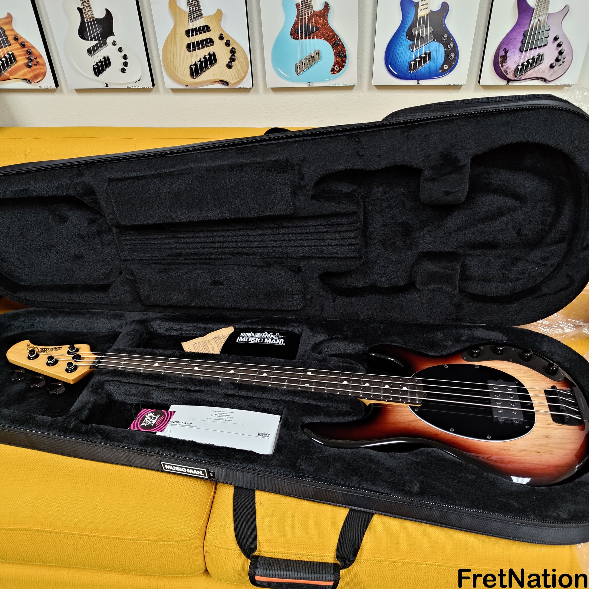 Music Man Ernie Ball Music Man StingRay Special 4-String Faded Vintage Sunburst SR4H K07773 7.94lbs