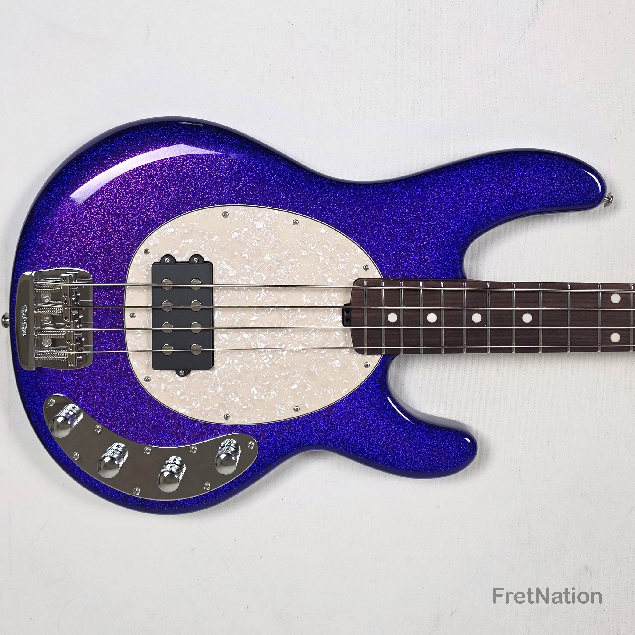 Music Man Ernie Ball Music Man StingRay Special 4-String Violet Sparkle Burst SR4H 9.28lbs K11838