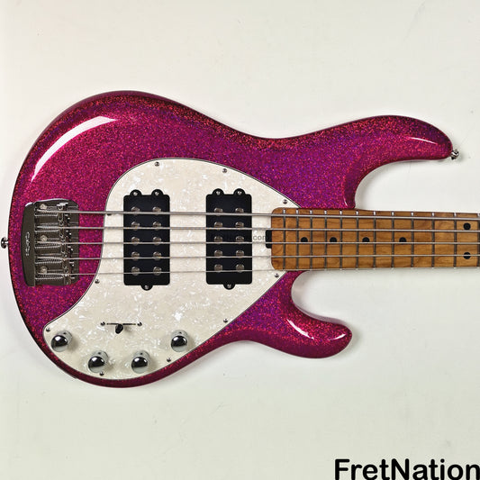 Music Man Ernie Ball Music Man StingRay Special 5-String Bass Soda Pink Sparkle SR5HH - 9.60lbs K11501
