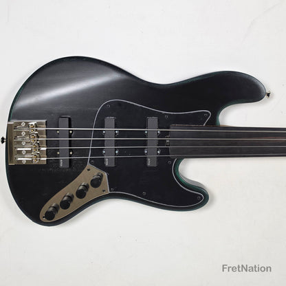McGrath J-Style Thunderhorse IV 4-String Fretless Bass EMG - Orbital Ink 8.54lbs