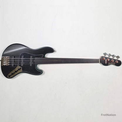 McGrath J-Style Thunderhorse IV 4-String Fretless Bass EMG - Orbital Ink 8.54lbs
