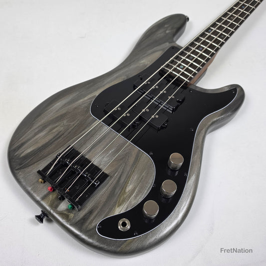 McGrath Guitars McGrath Thumper Short Scale 4-String Bass Nordstrand Passive - Damascus 8.96lbs