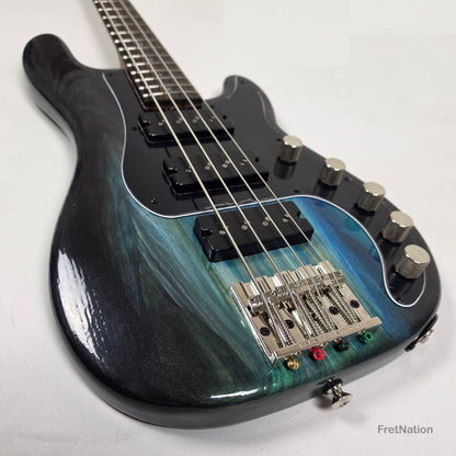 McGrath Thunderhorse IV 4-String Bass Nordstrand 12-Way - Black Sands Gloss 9.70lbs