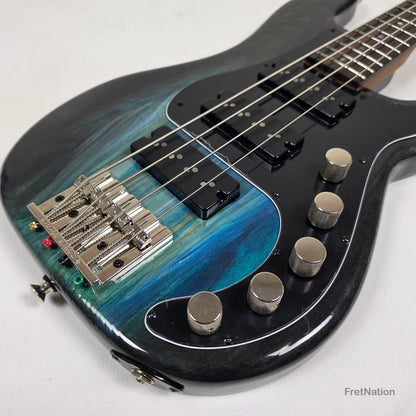 McGrath Thunderhorse IV 4-String Bass Nordstrand 12-Way - Black Sands Gloss 9.70lbs