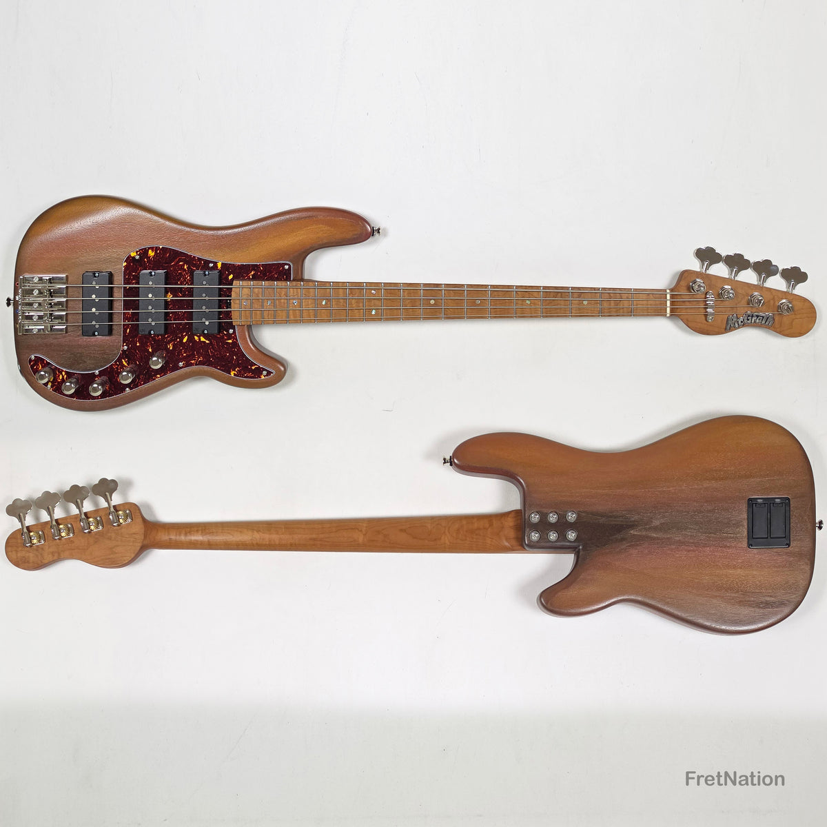 McGrath Thunderhorse IV 4-String Bass Nordstrand Big Splits - Whiskey 8.00lbs - Certified Pre-Owned