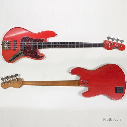 McGrath Guitars McGrath J-Style Thunderhorse IV 4-String Bass EMG - Siesta Red 8.96lbs