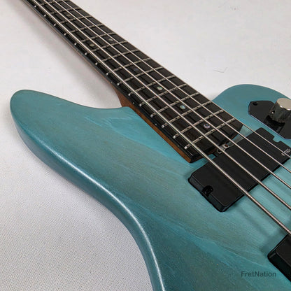 McGrath Guitars McGrath Rebel 5-String Bass - Pool Blue 10.36lbs
