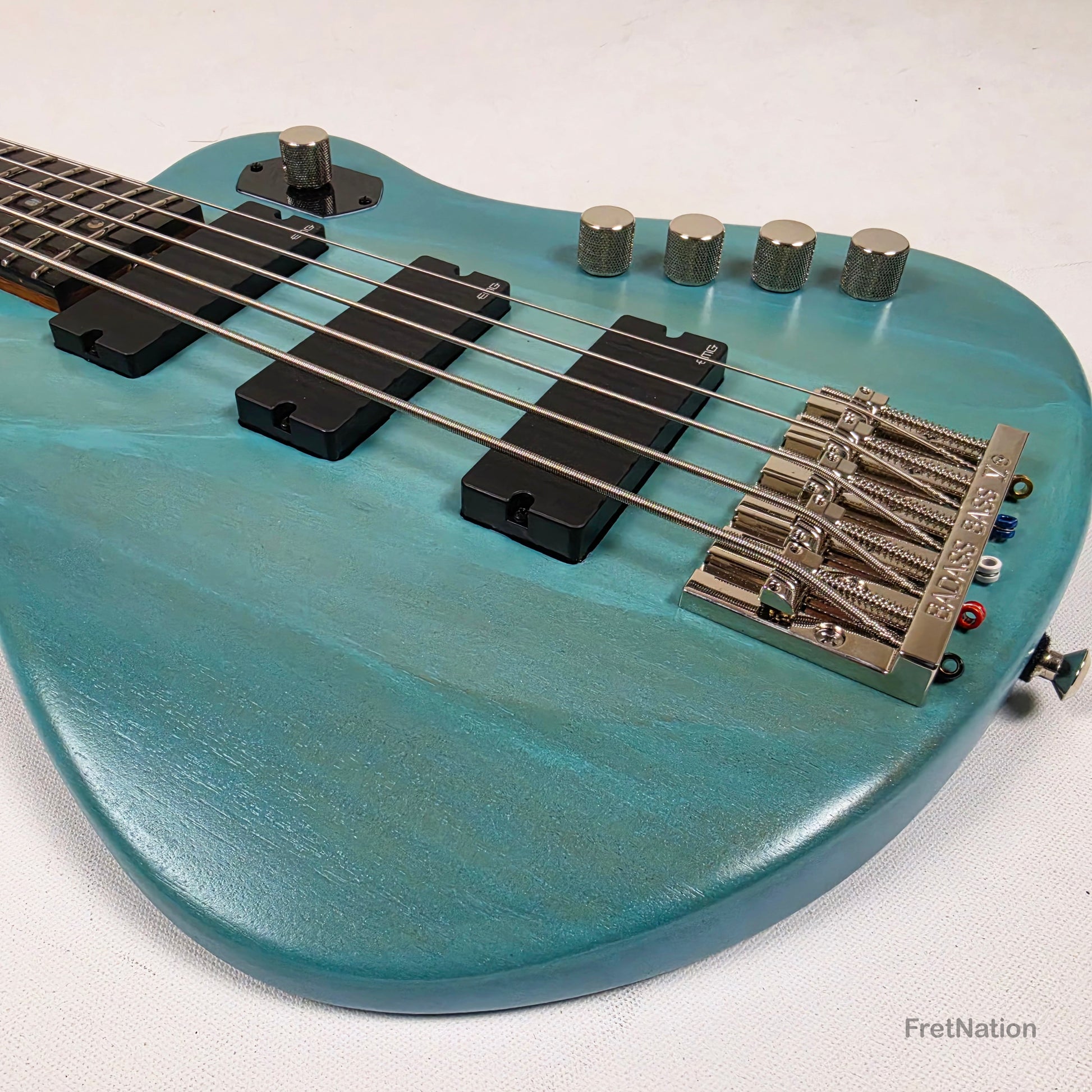 McGrath Guitars McGrath Rebel 5-String Bass - Pool Blue 10.36lbs