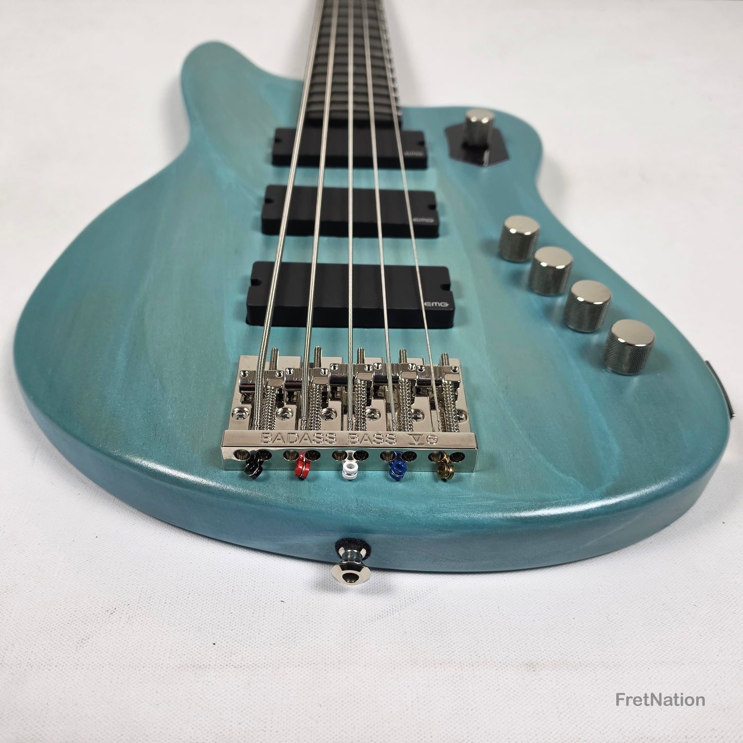 McGrath Guitars McGrath Rebel 5-String Bass - Pool Blue 10.36lbs