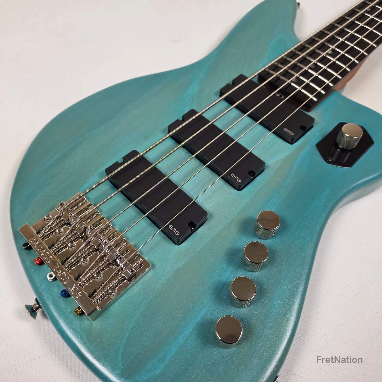 McGrath Guitars McGrath Rebel 5-String Bass - Pool Blue 10.36lbs