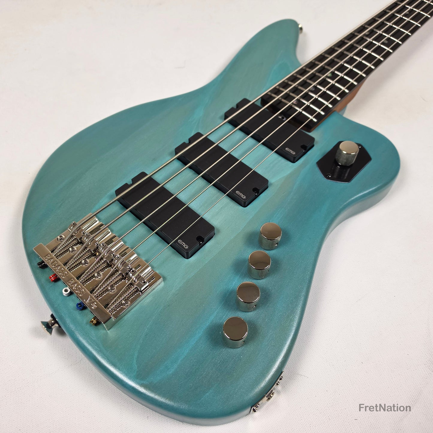 McGrath Guitars McGrath Rebel 5-String Bass - Pool Blue 10.36lbs