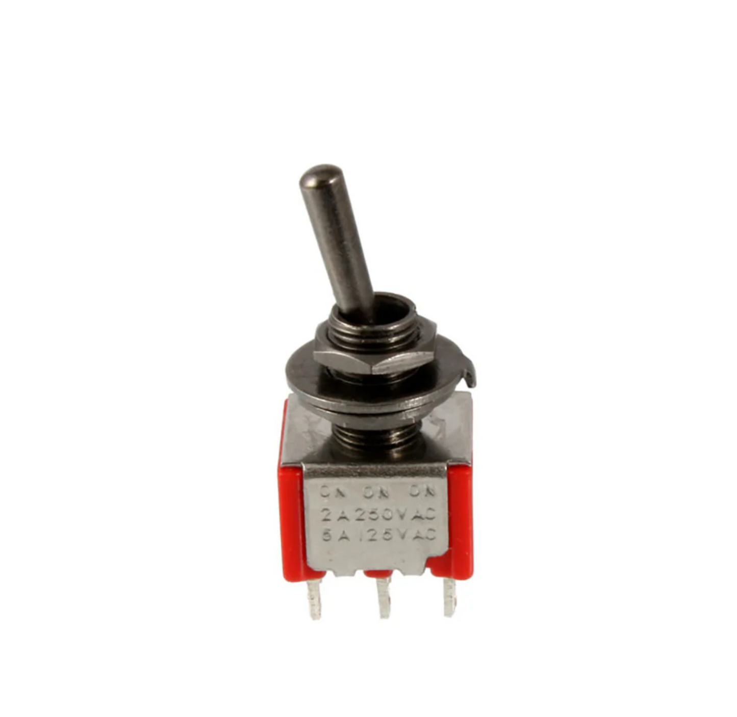 Fret Nation ON-ON-ON DPDT Round Bat Mini Toggle Switch - Black