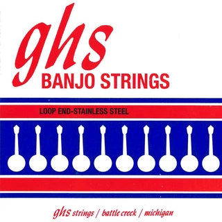 GHS Strings GHS Stainless Steel Plectrum Banjo 04-String Loop End Set - 11-26 Light 190
