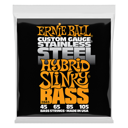 Ernie Ball Ernie Ball Slinky Stainless Steel Wound Bass Strings Long Scale - 4-String 45-105 Hybrid Slinky 2843