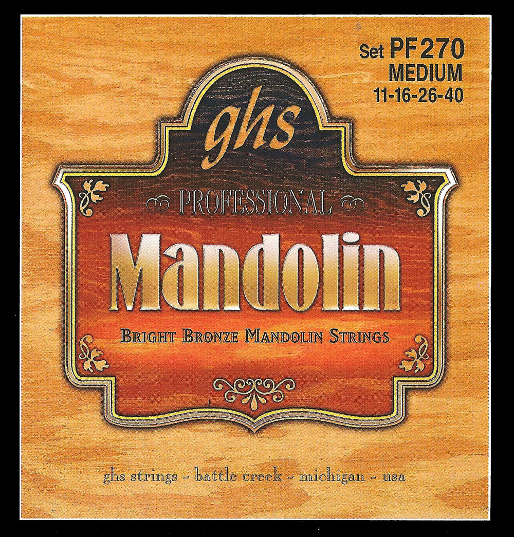 GHS Strings GHS Mandolin Bright Bronze 04-String Set - 11-40 Medium PF270