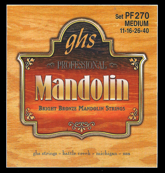 GHS Strings GHS Mandolin Bright Bronze 04-String Set - 11-40 Medium PF270