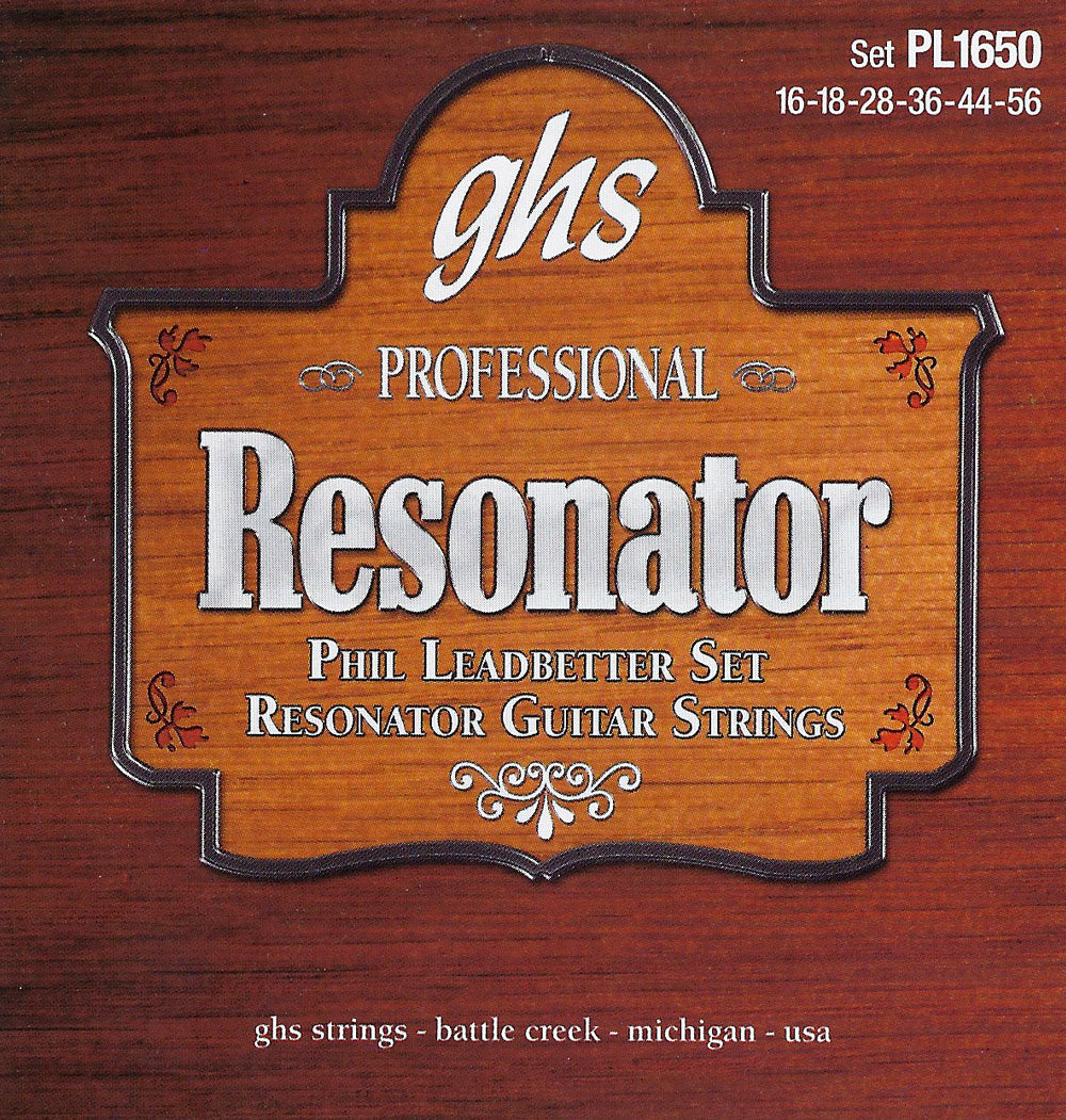 GHS Strings GHS Phil Leadbetter Signature Resonator Guitar 06-String Set - 16-56 Regular PL1650