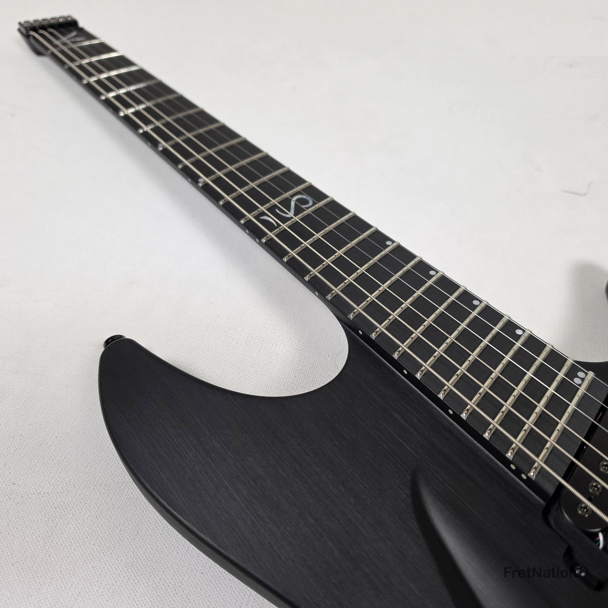 Fret Nation Aristides H/06R Raw Black 6-String Headless Multi-Scale Guitar 5.46lbs #4018 - Pre-Owned