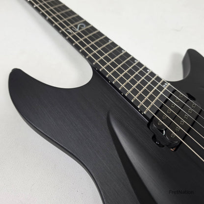 Fret Nation Aristides H/06R Raw Black 6-String Headless Multi-Scale Guitar 5.46lbs #4018 - Pre-Owned