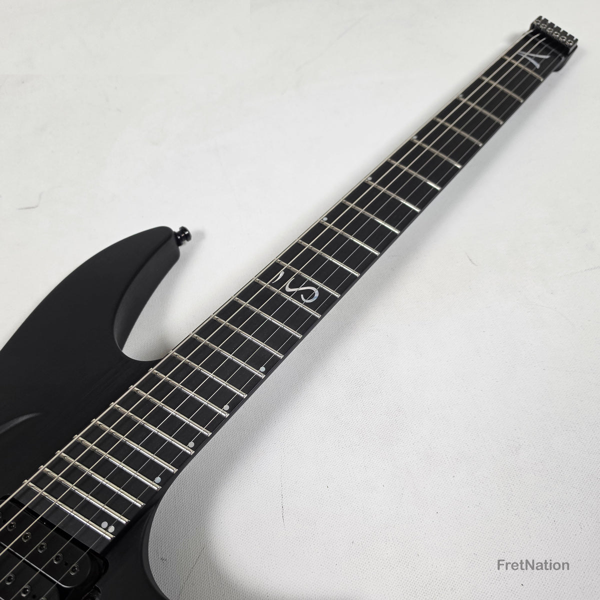 Fret Nation Aristides H/06R Raw Black 6-String Headless Multi-Scale Guitar 5.46lbs #4018 - Pre-Owned