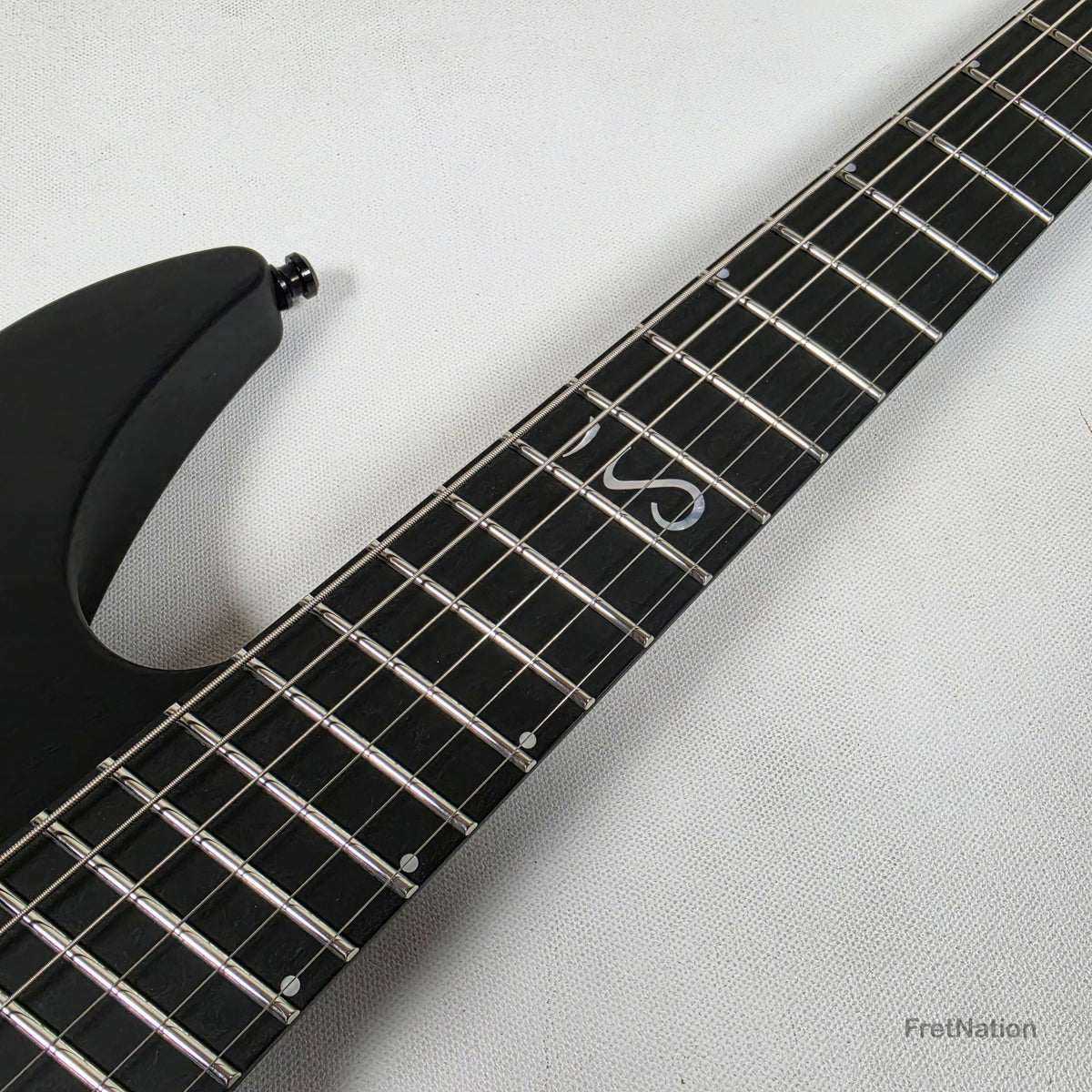 Fret Nation Aristides H/06R Raw Black 6-String Headless Multi-Scale Guitar 5.46lbs #4018 - Pre-Owned