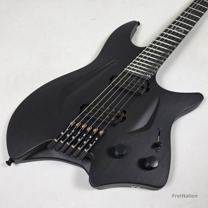 Fret Nation Aristides H/06R Raw Black 6-String Headless Multi-Scale Guitar 5.46lbs #4018 - Pre-Owned