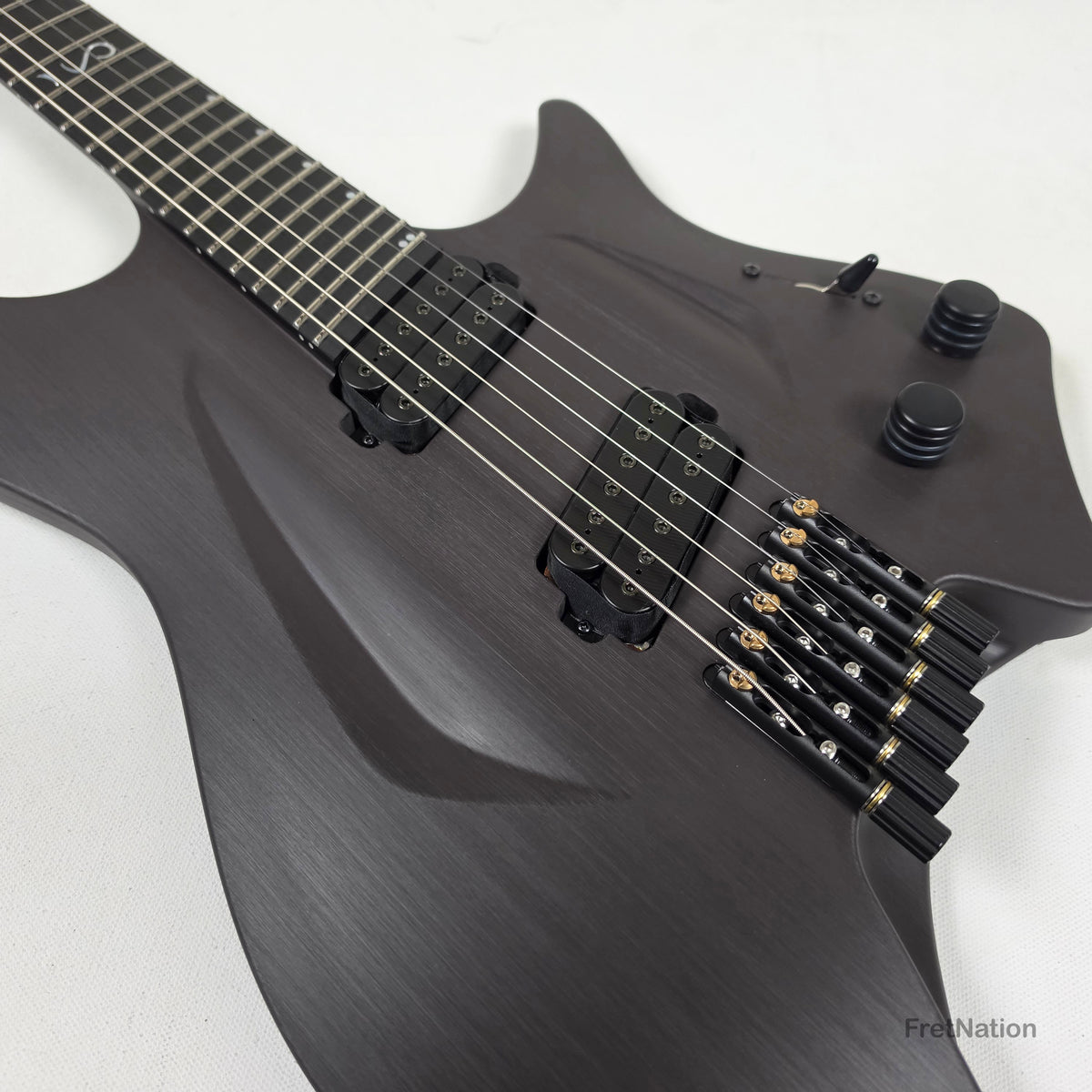 Fret Nation Aristides H/06R Raw Custom Color 6-String Headless Multi-Scale Guitar 5.56lbs #4093 - Pre-Owned