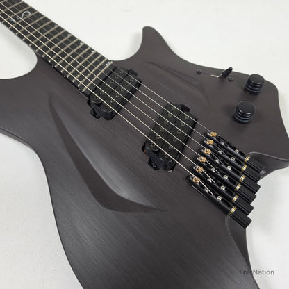 Fret Nation Aristides H/06R Raw Custom Color 6-String Headless Multi-Scale Guitar 5.56lbs #4093 - Pre-Owned