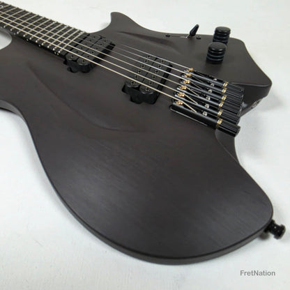Fret Nation Aristides H/06R Raw Custom Color 6-String Headless Multi-Scale Guitar 5.56lbs #4093 - Pre-Owned