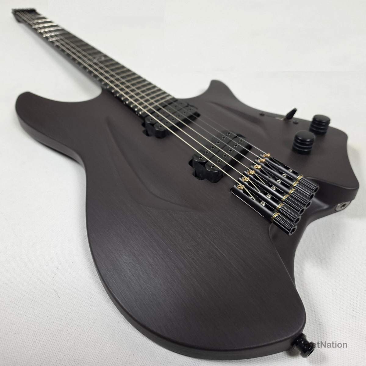 Fret Nation Aristides H/06R Raw Custom Color 6-String Headless Multi-Scale Guitar 5.56lbs #4093 - Pre-Owned