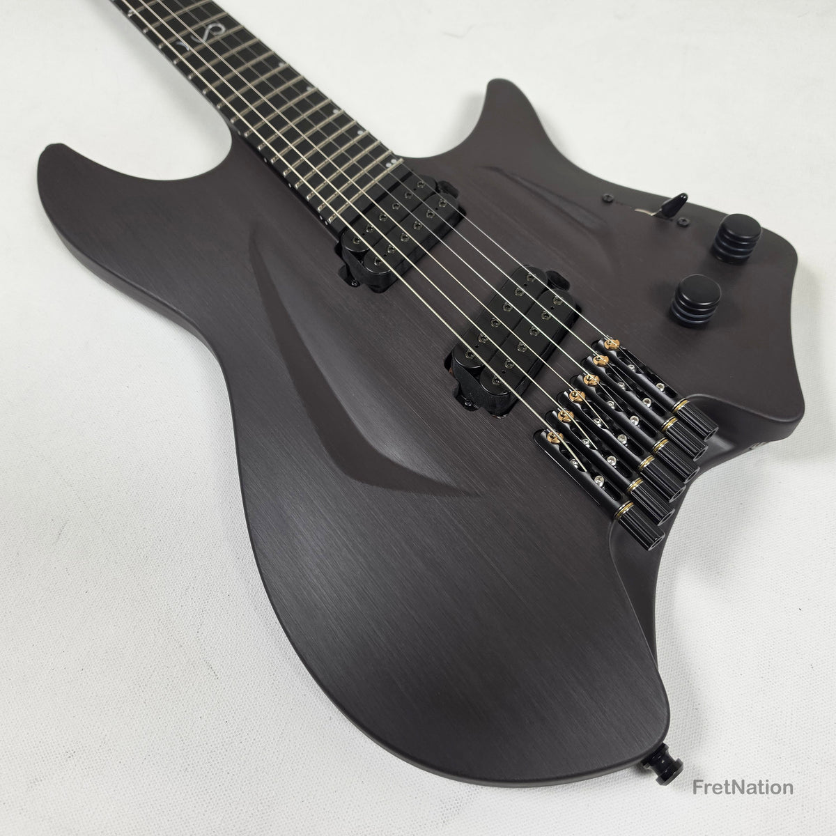Fret Nation Aristides H/06R Raw Custom Color 6-String Headless Multi-Scale Guitar 5.56lbs #4093 - Pre-Owned