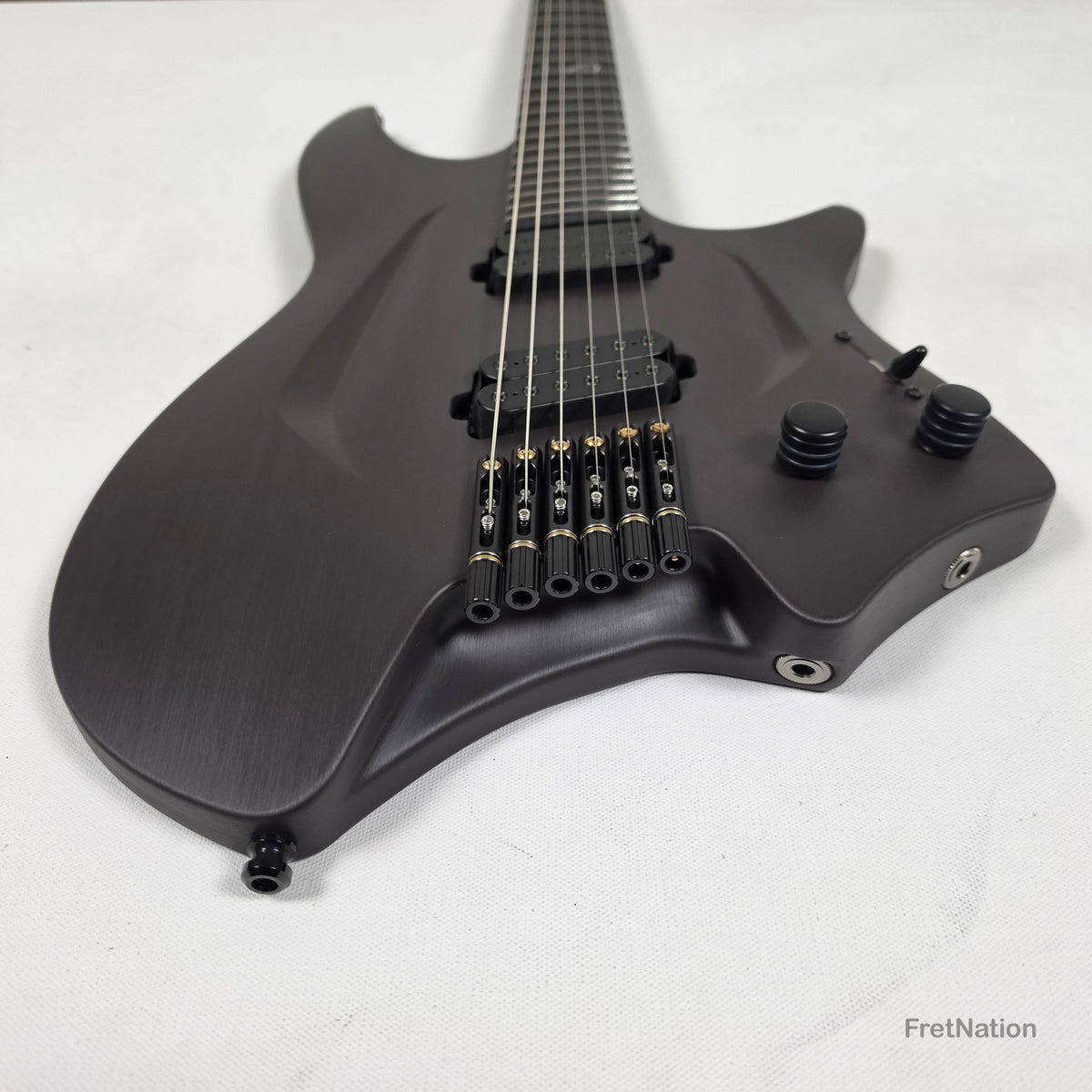 Fret Nation Aristides H/06R Raw Custom Color 6-String Headless Multi-Scale Guitar 5.56lbs #4093 - Pre-Owned